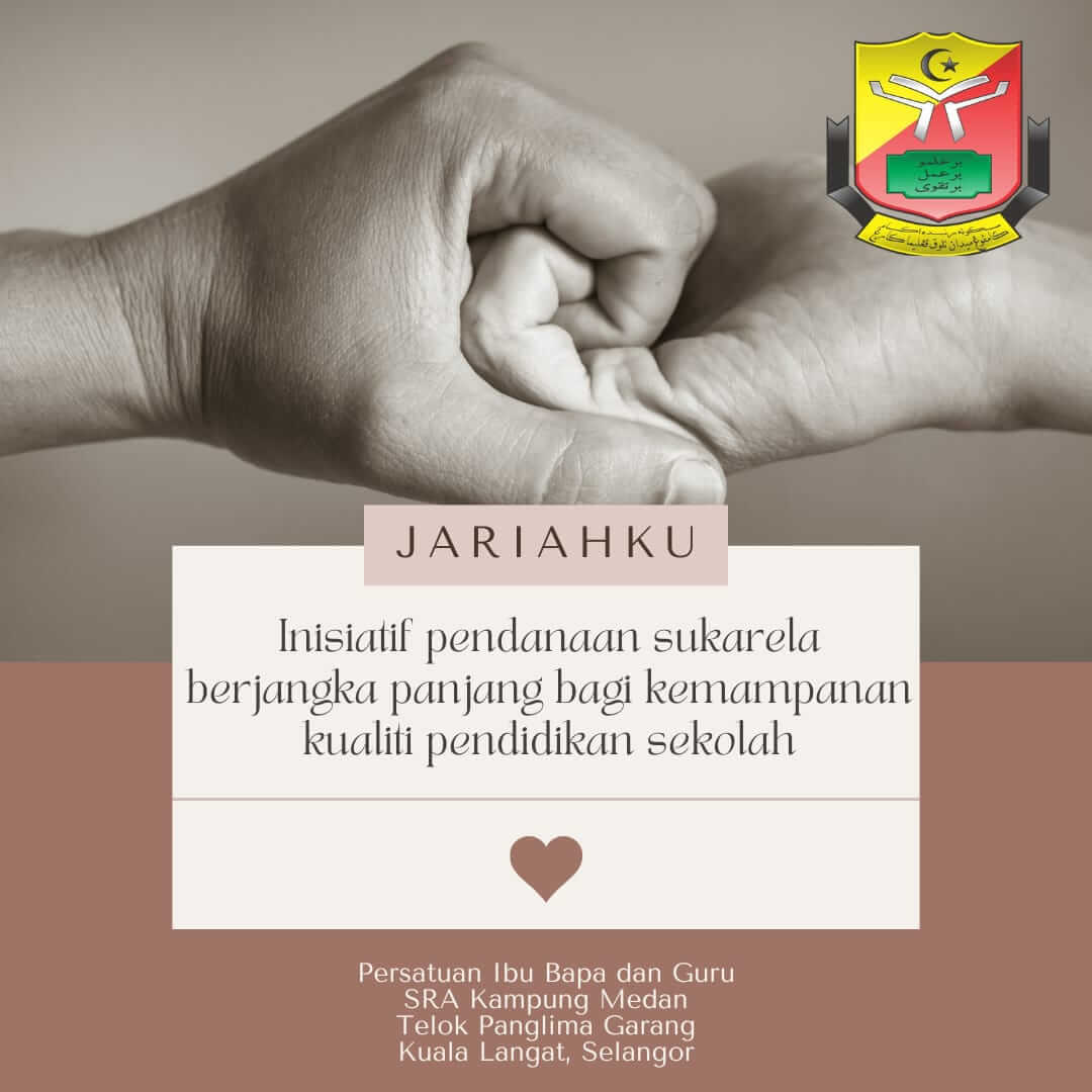 Sumbangan jariah demi memantapkan kelestarian pendidikan anak-anak SRAKM